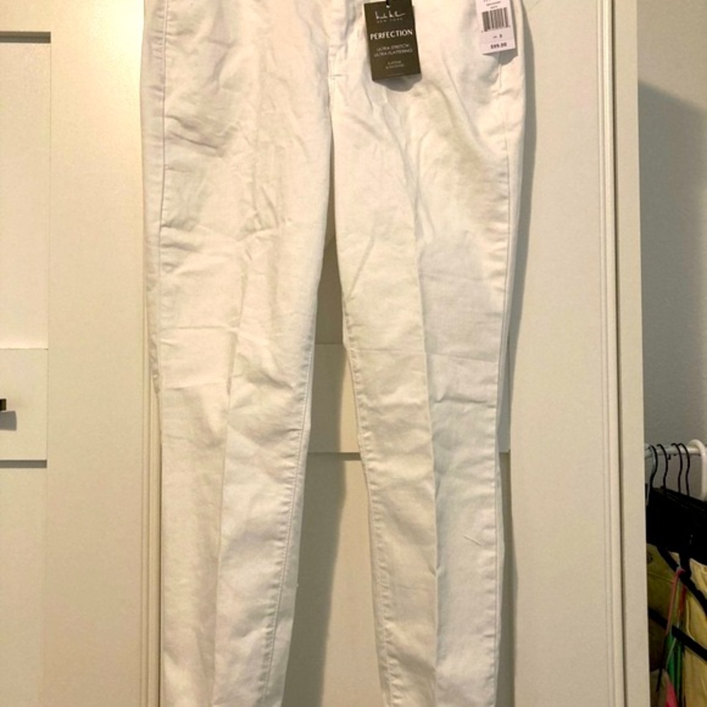 Nicole Miller Women’s White Ultra Stretch Pants/Jeans